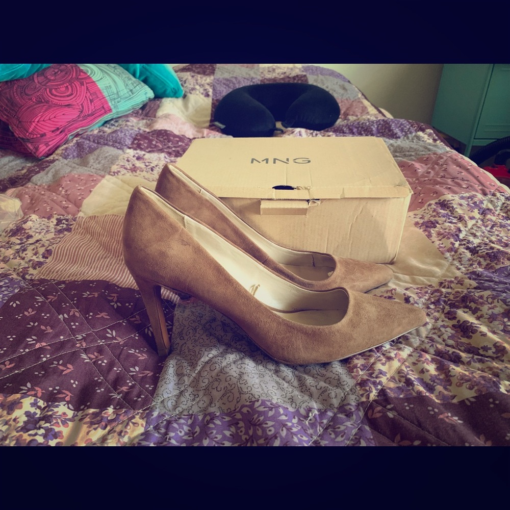 Mango Suede High Heels